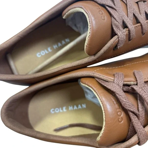 Cole Haan Men's Grand Crosscourt II Sneaker Cognac Brown Leather Casual Sz 13 - Picture 8 of 12